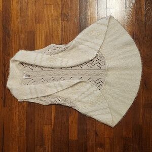 EUC Girl's Creme Max Studio Long Sweater Vest